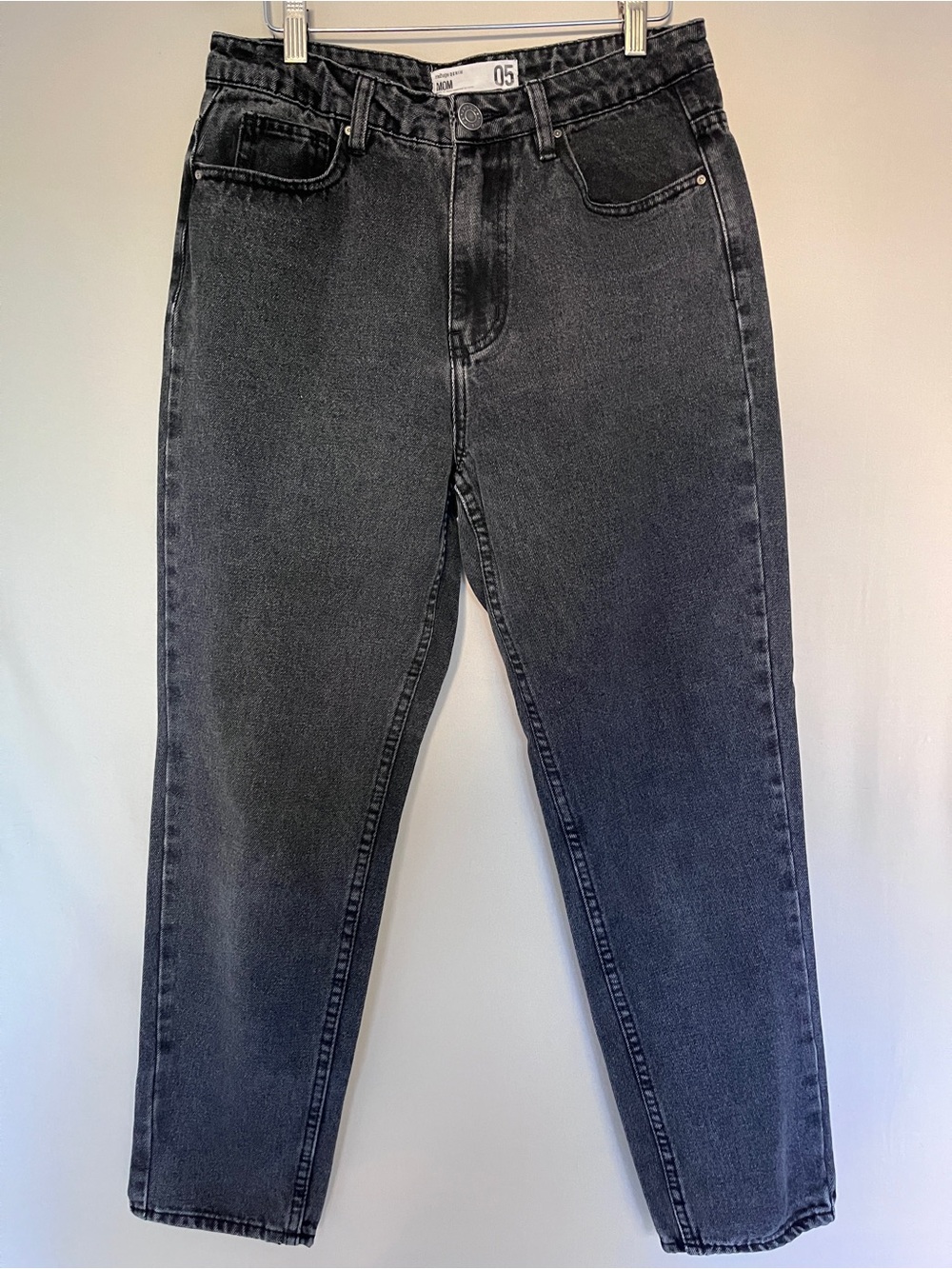 Refuge Denim Mom Jeans Dark Wash High Rise Straight Leg Size 5